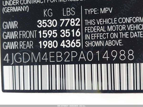 2023 MERCEDES-BENZ EQS 580 SUV 4MATIC