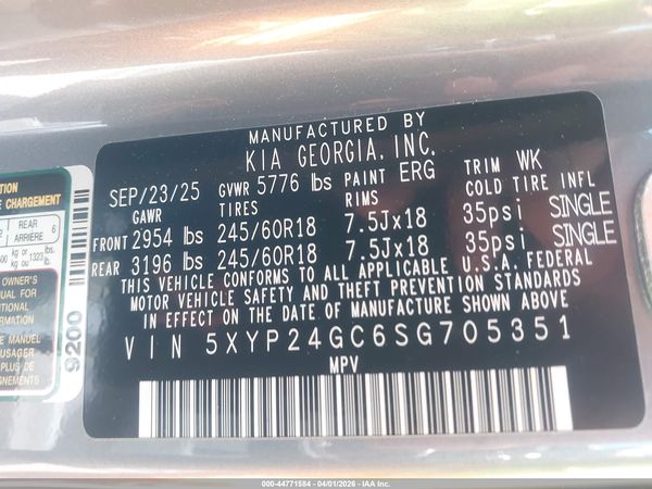 2025 KIA TELLURIDE LX
