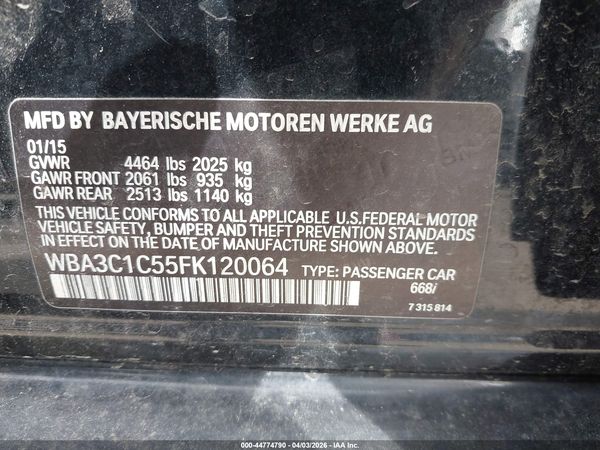 2015 BMW 328I
