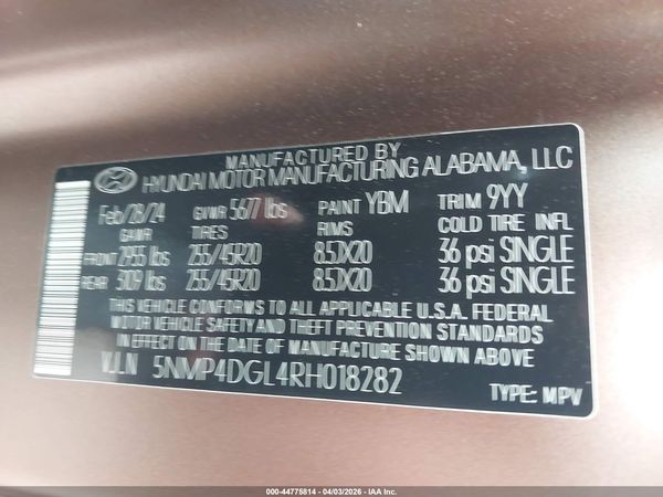 2024 HYUNDAI SANTA FE LIMITED