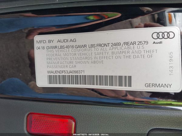 2018 AUDI A5 2.0T PREMIUM