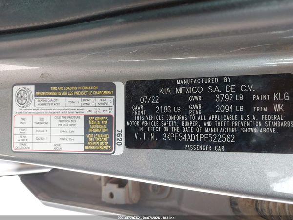 2023 KIA FORTE GT-LINE