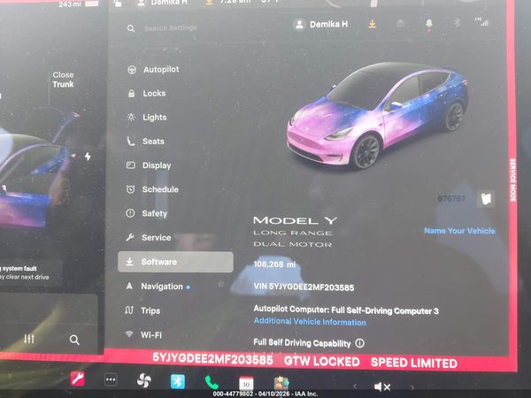 2021 TESLA MODEL Y