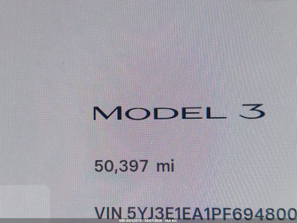 2023 TESLA MODEL 3 REAR-WHEEL DRIVE