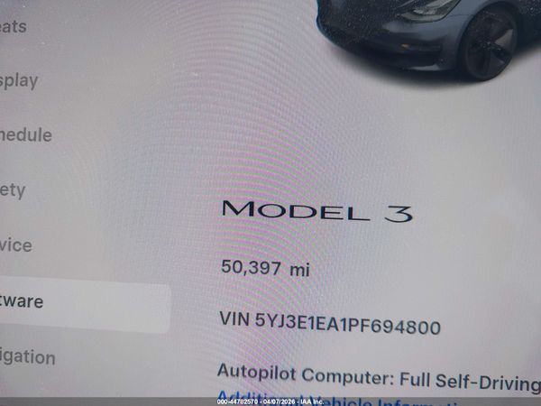 2023 TESLA MODEL 3 REAR-WHEEL DRIVE