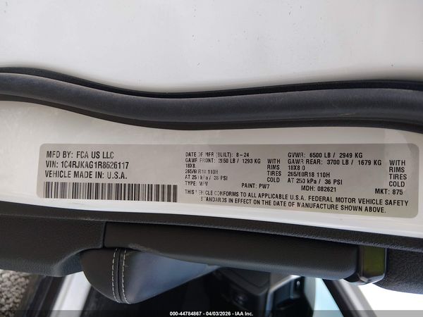 2024 JEEP GRAND CHEROKEE L ALTITUDE X 4X4