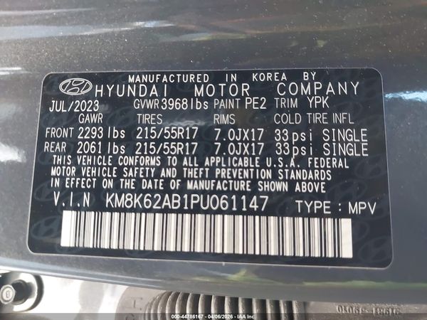 2023 HYUNDAI KONA SEL