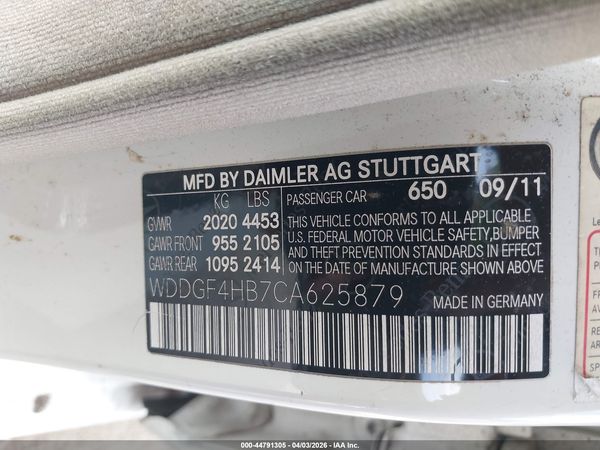 2012 MERCEDES-BENZ C 250 SPORT