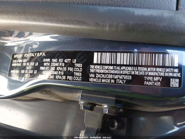 2021 JEEP RENEGADE LATITUDE FWD