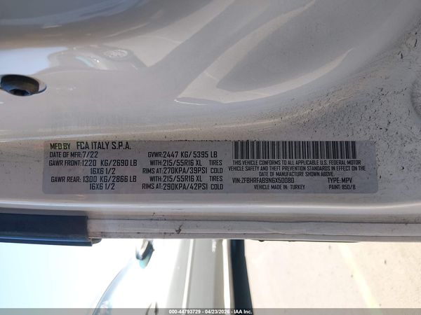 2022 RAM PROMASTER CITY CARGO VAN