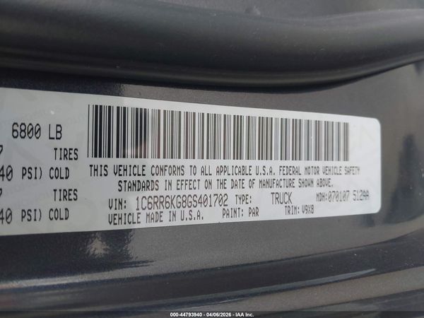 2016 RAM 1500 TRADESMAN