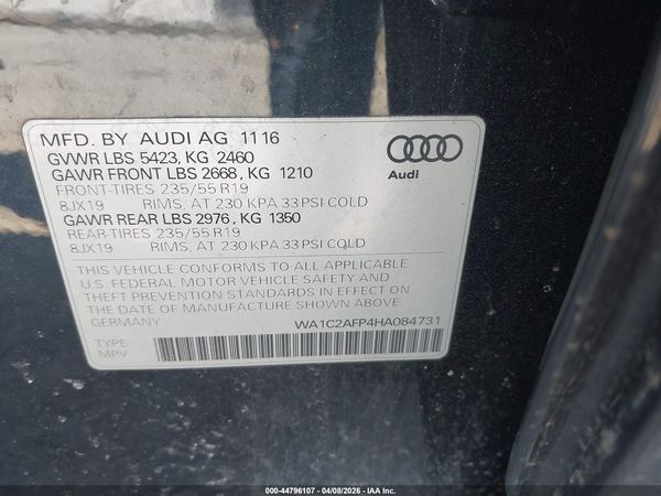 2017 AUDI Q5 2.0T PREMIUM