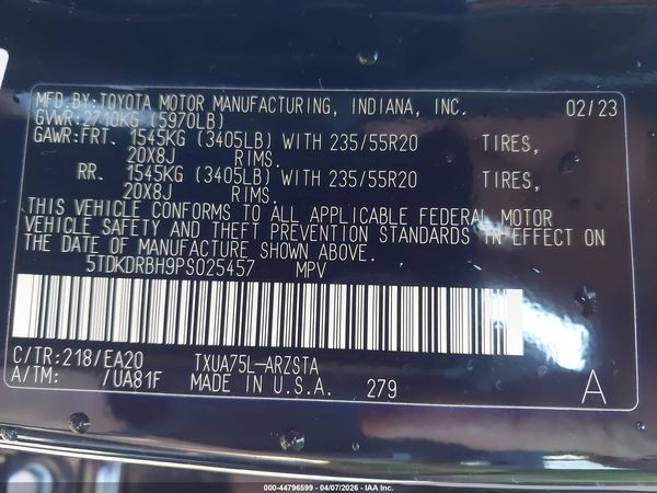 2023 TOYOTA HIGHLANDER XSE