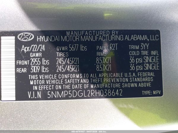 2024 HYUNDAI SANTA FE CALLIGRAPHY