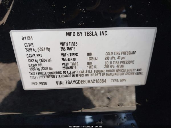 2024 TESLA MODEL Y