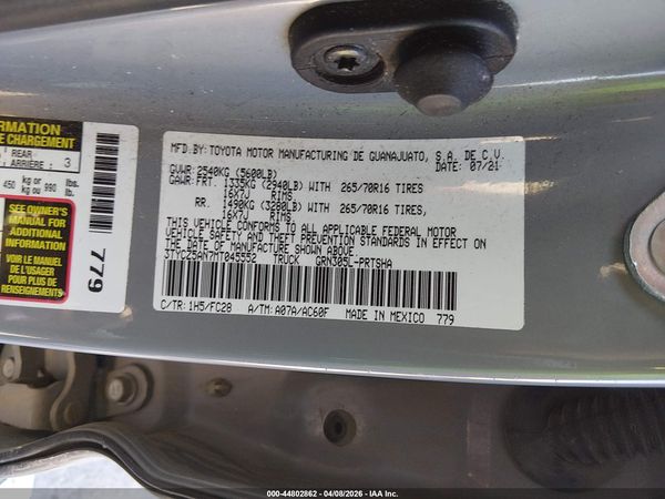 2021 TOYOTA TACOMA SR5 V6