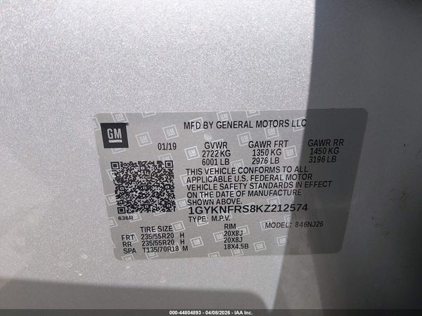 2019 CADILLAC XT5 PREMIUM LUXURY