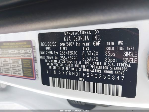 2023 KIA SORENTO X-LINE EX