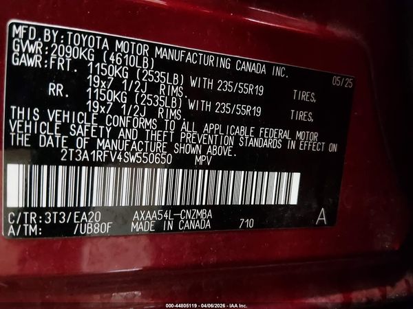2025 TOYOTA RAV4 XLE PREMIUM