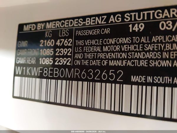 2021 MERCEDES-BENZ C 300 4MATIC