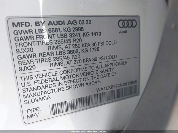 2022 AUDI Q7