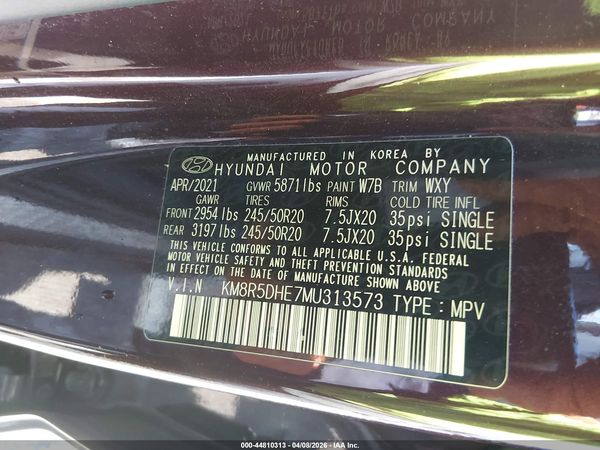 2021 HYUNDAI PALISADE LIMITED
