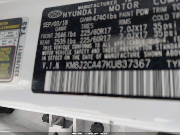 2019 HYUNDAI TUCSON SE