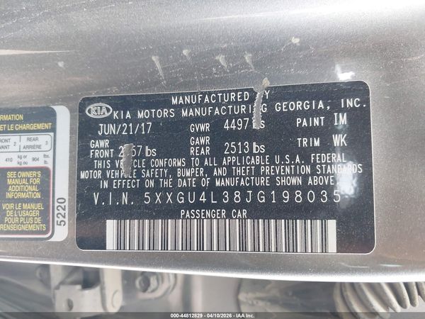 2018 KIA OPTIMA EX
