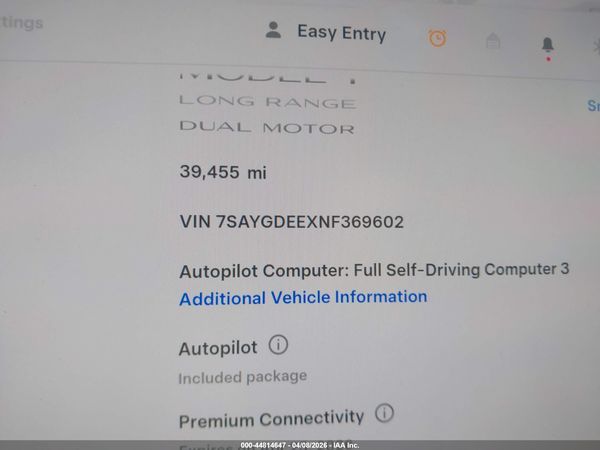 2022 TESLA MODEL Y