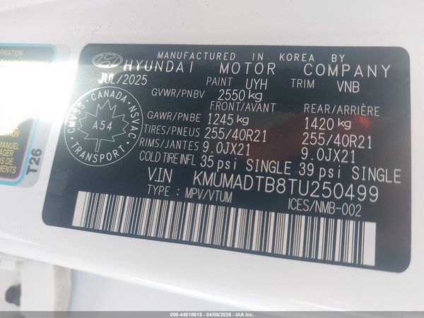 2026 GENESIS GV70 2.5T/2.5T SELECT