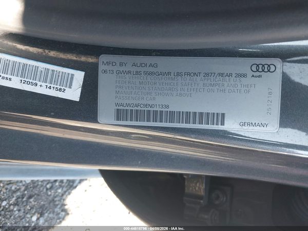 2014 AUDI S7 4.0T PRESTIGE