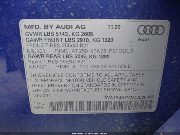 2021 AUDI SQ5