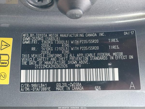 2017 LEXUS RX 350