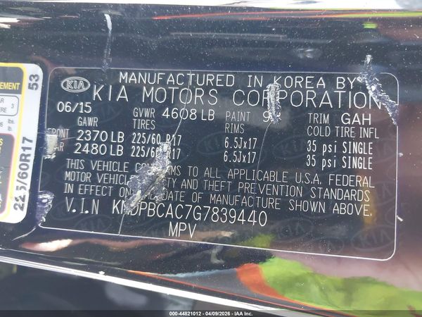 2016 KIA SPORTAGE LX