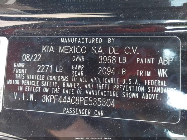 2023 KIA FORTE GT
