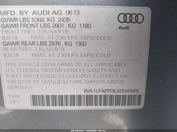 2014 AUDI Q5 2.0T PREMIUM