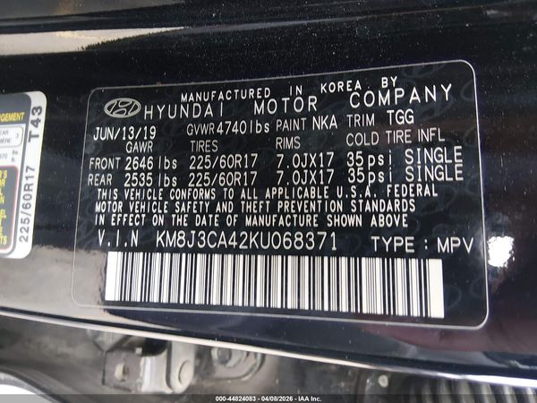 2019 HYUNDAI TUCSON VALUE