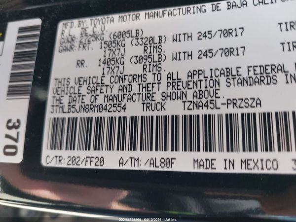 2024 TOYOTA TACOMA SR5