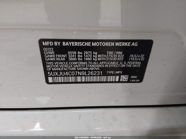 2022 BMW X5 M50I