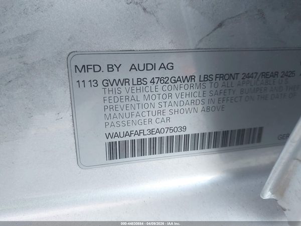 2014 AUDI A4 2.0T PREMIUM