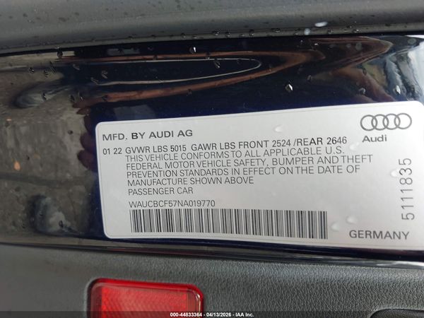 2022 AUDI A5 SPORTBACK
