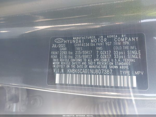 2022 HYUNDAI KONA SEL
