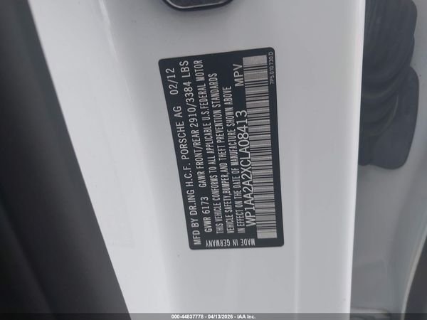 2012 PORSCHE CAYENNE
