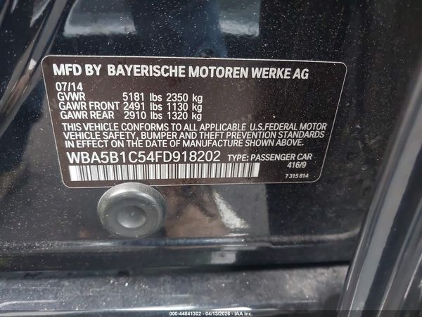 2015 BMW 535I