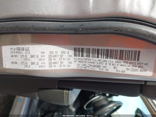 2017 JEEP CHEROKEE LATITUDE FWD