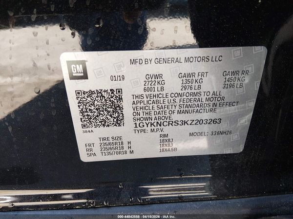 2019 CADILLAC XT5 LUXURY