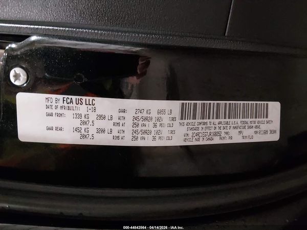 2018 CHRYSLER PACIFICA TOURING L PLUS