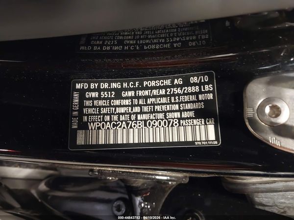 2011 PORSCHE PANAMERA TURBO