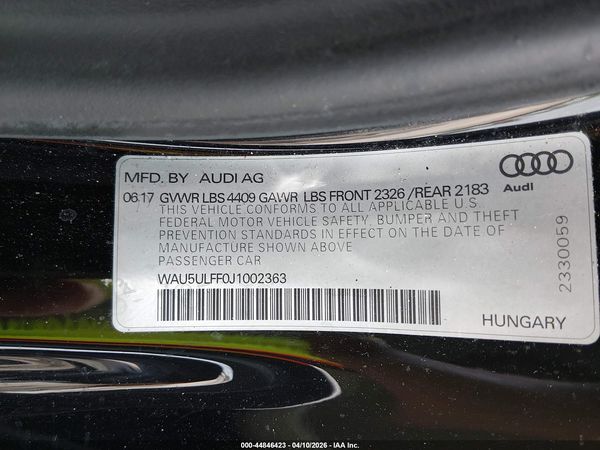 2018 AUDI A3