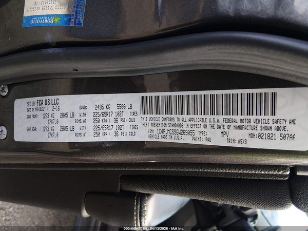 2016 JEEP CHEROKEE LATITUDE